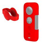 PULUZ Silicone Protective Case with Lens Cover for Insta360 ONE X(Red)