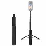 PULUZ 1.22m Retractable Invisible Selfie Stick with Tripod For Insta360 X4 / X3 (Black)