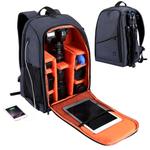 [US Warehouse] PULUZ Outdoor Portable Waterproof Scratch-proof Dual Shoulders Backpack Handheld PTZ Stabilizer Camera Bag with Rain Cover for Digital Camera, DJI Ronin-SC / Ronin-S(Grey)