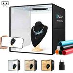 PULUZ 40cm Folding Portable Ring Light PD20W Quick Charge USB Photo Lighting Studio Shooting Tent Box with 6 x Color Backdrops, Size: 40cm x 40cm x 40cm(EU Plug)