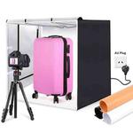 PULUZ 80cm Folding Portable 80W 9050LM White Light Photo Lighting Studio Shooting Tent Box Kit with 3 Colors (Black, White, Orange) Backdrops(AU Plug)