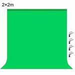 PULUZ 2m x 2m Photography Background Thickness Photo Studio Background Cloth Backdrop(Green)