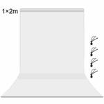 PULUZ 1m x 2m Photography Background Thickness Photo Studio Background Cloth Backdrop (White)