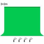 PULUZ 3m x 2m Photography Background Thickness Photo Studio Background Cloth Backdrop(Green)