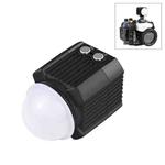 PULUZ 60m Underwater LED Photography Fill Light 7.4V/1100mAh Diving Light for GoPro Hero11 Black / HERO10 Black / HERO9 Black /HERO8 / HERO7 /6 /5 /5 Session /4 Session /4 /3+ /3 /2 /1, Insta360 ONE R, DJI Osmo Action and Other Action Cameras(Black)