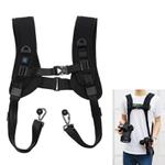 [US Warehouse] PULUZ Quick Release Double Shoulder Harness Soft Pad Decompression Foam Strap Belt for DSLR Digital Cameras