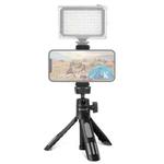 PULUZ Mini VLOG Selfie Stand Tripod with Phone Clamp for Smartphones(Black)