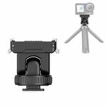 For DJI Osmo Action 5 Pro / 4 / 3 PULUZ Cold Shoe Gimbal Quick Release Base Adapter (Black)