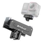 For DJI Osmo Action 5 Pro / 4 / 3 PULUZ Magnetic Quick Release Metal Base (Black)