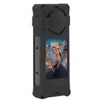 For Insta360 X5 PULUZ Silicone Protective Case with Lens Cover (Black)