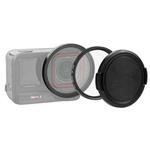 For Insta360 Ace Pro 2 PULUZ 52mm UV Lens Filter Adapter Ring with Lens Cover (Black)