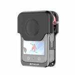 For DJI Osmo 360 PULUZ Aluminum Alloy Protective Cage Expansion Frame with Lens Cover (Black)