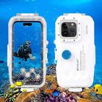 [US Warehouse] PULUZ 40m/130ft Waterproof Diving Case for iPhone 15 Pro Max / 15 Plus / 14 Plus / 14 Pro Max / 13 Pro Max / 12 Pro Max / 11 Pro Max, with One-way Valve Photo Video Taking Underwater Housing Cover