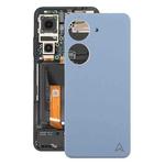 For Asus Zenfone 10 AI2302 Leather Material Battery Back Cover(Blue)