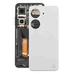 For Asus Zenfone 10 AI2302 Leather Material Battery Back Cover(White)