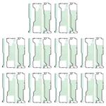 For Samsung Galaxy Z Fold5 SM-F946B 10pcs Main LCD Screen Front Housing Adhesive