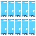 For Samsung Galaxy Z Flip4 SM-F721B 10pcs Front Housing Adhesive