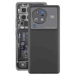 For vivo X80 Pro Battery Back Cover with Camera Lens Cover(Black)