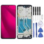 For T-mobile Revvl 7 Pro Original LCD Screen Digitizer Full Assembly with Frame (Black)