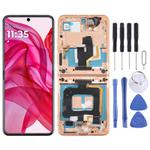 For Motorola Razr+ 2024 Original LCD Screen Digitizer Full Assembly with Frame (Gold)