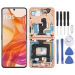 For Motorola Razr 50 Ultra Original LCD Screen Digitizer Full Assembly with Frame (Gold)
