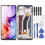 For ZTE Blade V70 Max LCD Screen Digitizer Full Assembly with Frame (Black)
