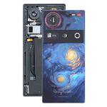 For ZTE nubia Z70 Ultra NX733J NX736J Glass Battery Back Cover with Camera Lens Cover(Blue)