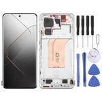 For Xiaomi 14 Pro AMOLED Original LCD Screen Digitizer Full Assembly with Frame (Silver)