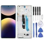 For Xiaomi Redmi Note 14 Pro 4G AMOLED Original LCD Screen Digitizer Full Assembly with Frame (Blue)
