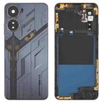 For ZTE nubia Neo 5G 8150N Plastic Battery Back Cover with Middle Frame / Camera Lens Cover(Black)