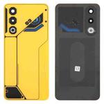 For ZTE nubia Neo 3 GT Glass Battery Back Cover with Camera Lens Cover(Yellow)