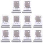 For Xiaomi Redmi Note 14 5G 10pcs Original SIM + SIM / Micro SD Card Tray (Silver)