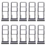 For Xiaomi Redmi 14R 5G 10pcs Original SIM Card Tray + SIM Card Tray + Micro SD Card Tray (Black)
