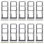 For Xiaomi Redmi 14R 5G 10pcs Original SIM Card Tray + SIM Card Tray + Micro SD Card Tray (Green)