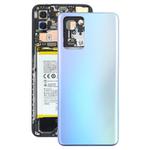 For OPPO Reno7 5G CPH2371 Battery Back Cover with Middle Frame(Blue)