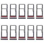 For Motorola Moto G53 XT2335-2 10pcs Original SIM + Micro SD Card Tray (Black)