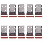 For Motorola Edge 50 Neo 10pcs Original SIM Card Tray + SIM Card Tray (Red)