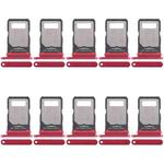 For Motorola Edge 40 XT2303-2 10pcs Original SIM Card Tray + SIM Card Tray (Red)