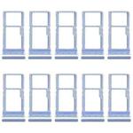 For Motorola Moto G31 XT2173-3 10pcs Original SIM + Micro SD Card Tray (Blue)