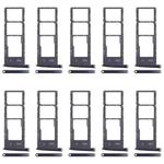 For Motorola Moto G6 10pcs Original SIM Card Tray + SIM Card Tray + Micro SD Card Tray (Black)