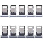 For Motorola Edge 50 Fusion 10pcs Original SIM Card Tray + SIM Card Tray (Blue)