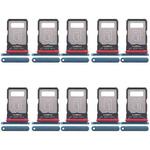For Motorola Edge 40 Neo XT2307-1 10pcs Original SIM Card Tray (Blue)