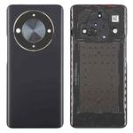 For Honor X9b Back Cover with Camera Lens Cover(Black)
