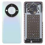 For Honor X9b Back Cover with Camera Lens Cover(Silver)