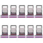 For Motorola Edge 60 Pro 10pcs Original SIM Card Tray + SIM Card Tray (Purple)