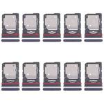For Motorola Edge 60 Fusion 10pcs Original SIM Card Tray + SIM Card Tray / Micro SD Card Tray (Blue)