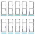 For Realme C51 RMX3830 10pcs Original SIM Card Tray + SIM Card Tray + Micro SD Card Tray (Green)