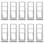 For Realme C53 India RMX3762 10pcs Original SIM Card Tray + SIM Card Tray + Micro SD Card Tray (Gold)