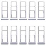 For Realme C63 4G 10pcs Original SIM Card Tray + SIM Card Tray + Micro SD Card Tray (Purple)