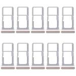 For Realme 14x India 10pcs Original SIM Card Tray + SIM Card Tray / Micro SD Card Tray (Gold)